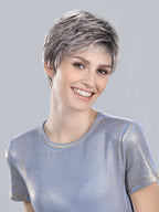 DEBBIE by Ellen Wille in METALLIC GREY ROOTED 60.51 | Pearl White, Darkest/Lightest Brown with Grey Blend with Shaded Roots