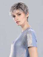 DEBBIE by Ellen Wille in METALLIC GREY ROOTED 60.51 | Pearl White, Darkest/Lightest Brown with Grey Blend with Shaded Roots