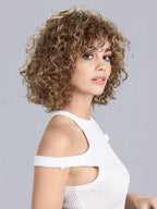 DISCO by Ellen Wille in LIGHT BERNSTEIN ROOTED 12.26.27 | Lightest Brown, Light Golden Blonde, and Dark Strawberry Blonde Blend with Shaded Roots