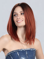 DRIVE by Ellen Wille in FIRESTORM ROOTED | Granat Red and Darkest Brown Blend with Shaded Roots