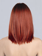 DRIVE by Ellen Wille in FIRESTORM ROOTED | Granat Red and Darkest Brown Blend with Shaded Roots