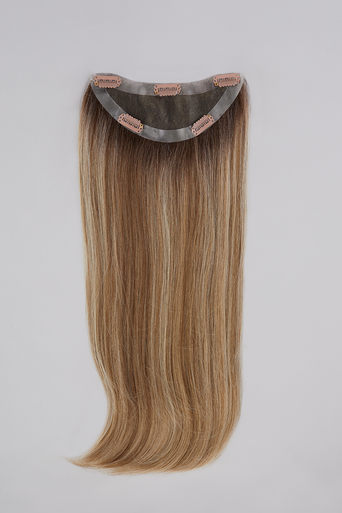 easiCrown HD 18" hair topper flat lay
