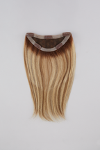 easiCrown 12" blonde hair topper flat lay