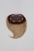 easiFringe heat defiant hair topper flat lay