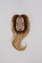 easiPart French 12" hair topper flat lay