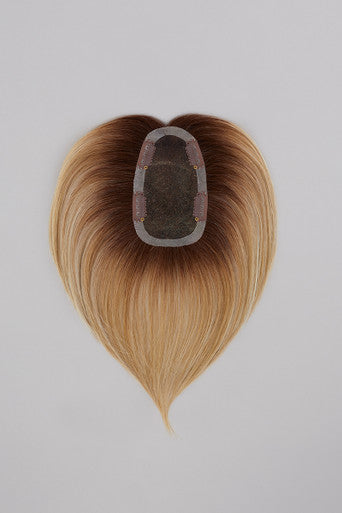 easiPart HD 8" blonde hair topper flat lay