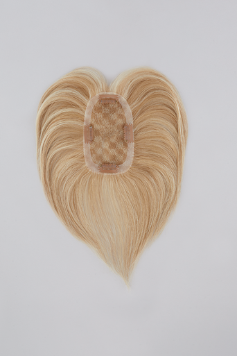 easiPart 8" blonde hair topper flat lay