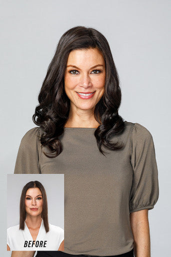easiPart T HD 18" brunette hair topper