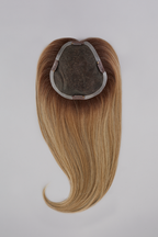 easiPart XL HD 18" brunette hair topper flat lay