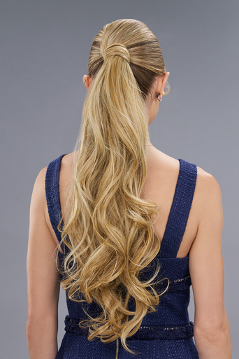 easiPony Long Wavy HD blonde ponytail