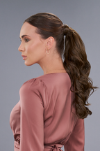 easiPony Medium Wavy HD brunette ponytail