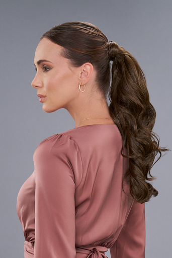 easiPony Medium Wavy HD brunette ponytail