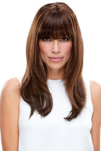 easiFringe human hair brunette topper
