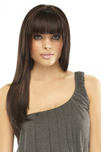 easiFringe human hair brunette topper