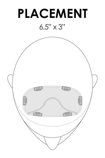 easiFringe heat defiant hair topper placement