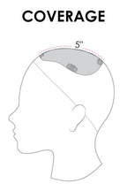 easiPart XL HD 18" brunette hair topper placement