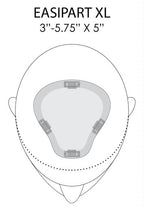 easiPart XL 8" blonde hair topper placement
