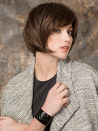 FRESH by ELLEN WILLE in CHOCOLATE ROOTED 830.6.4 | Medium Brown Blended with Light Auburn and Darkest/Dark Brown Blend with Shaded Roots