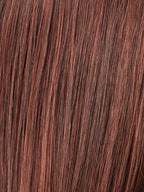 AUBURN ROOTED 33.130.4 | Dark Auburn and Deep Copper Brown with Darkest Brown Blend and Shaded Roots