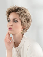 CHARME SOFT by ELLEN WILLE in TOBACCO ROOTED 12.27.26 | Lightest Brown and Dark Strawberry Blonde with Light Golden Blonde Blend and Shaded Roots