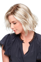 January blonde wig side
