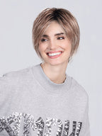 JAVA by Ellen Wille in CANDY BLONDE ROOTED 101.26.60 | Pearl Platinum, Dark Strawberry Blonde and Pearl White with Shaded Roots