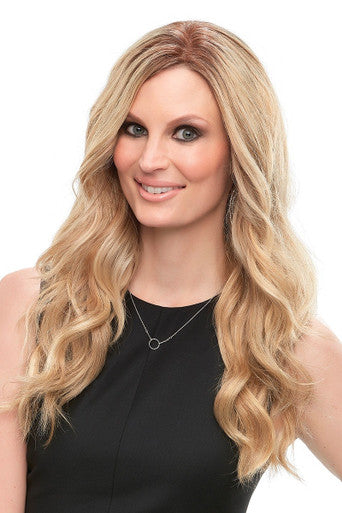 Top Style Human Hair 18" blonde hair topper