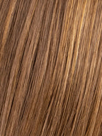 MOCCA ROOTED 830.27.12 | Medium Brown Blended with Light Auburn and Dark Strawberry Blonde with Lightest Brown Blend and Shaded Roots