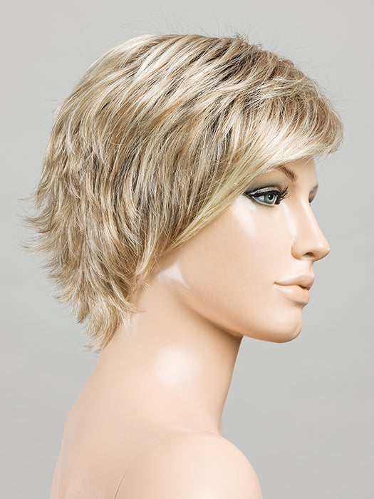 CHAMPAGNE ROOTED 22.25.20 | Light Neutral Blonde, Lightest Golden Blonde, and Light Strawberry Blonde Blend with Shaded Roots