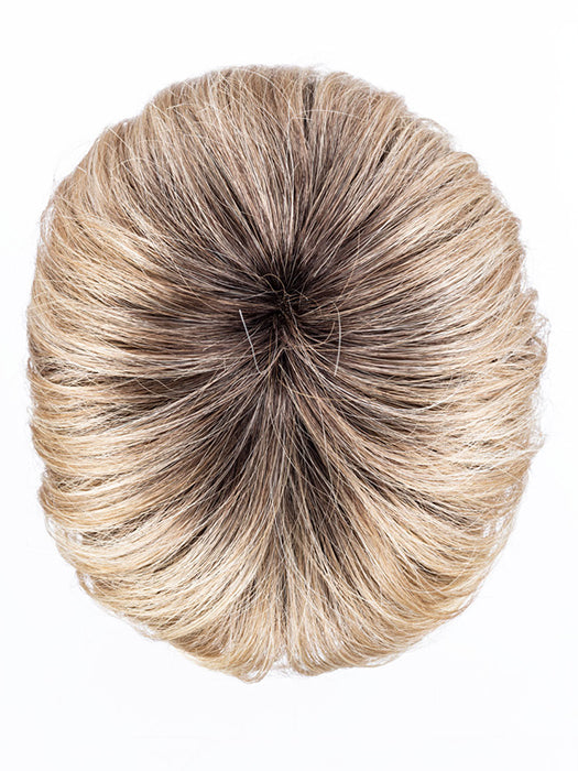 CHAMPAGNE ROOTED 22.25.20 | Light Neutral Blonde, Lightest Golden Blonde, and Light Strawberry Blonde Blend with Shaded Roots