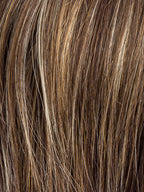 COFFEE BROWN LIGHTED 8.6.16 | Medium Brown and Dark Brown with Medium Blonde Blend with Highlights Throughout and Concentrated in the Front with Shaded Roots