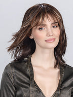 RAINBOW by Ellen Wille in CAPPUCCINO MIX 6.26.29 | Dark Brown with Light Golden Blonde and Copper Red Blend