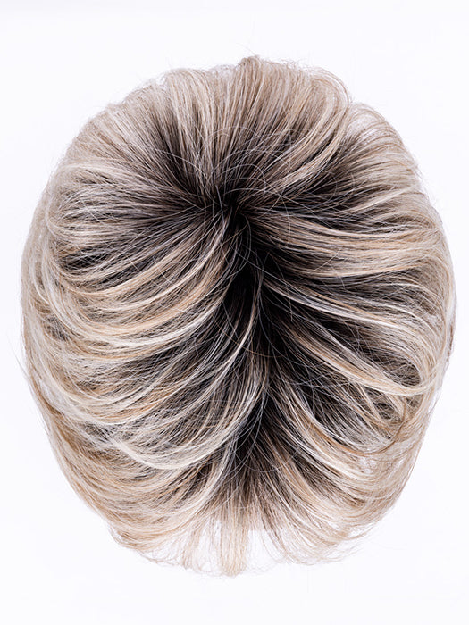CHAMPAGNE ROOTED 22.25.20 | Light Neutral Blonde, Lightest Golden Blonde, and Light Strawberry Blonde Blend with Shaded Roots