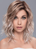 TOUCH by ELLEN WILLE IN CANDY BLONDE ROOTED 101.27.60 | Pearl Platinum, Dark Strawberry Blonde, and Pearl White with Dark Shaded Roots
