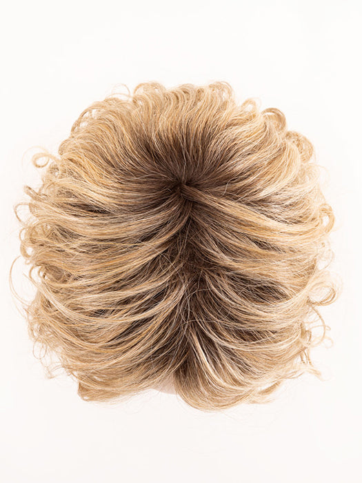 SAND SHADED 20.14.25 | Light Strawberry Blonde and Medium Ash Blonde with Lightest Golden Blonde Blend and Shaded Roots