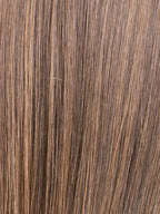 CHOCOLATE ROOTED 830.27.6 | Medium and Dark Brown with Light Auburn and Dark Strawberry Blonde Blend with Shaded Roots