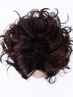 PLUM BROWN ROOTED 4.33.133 | Darkest Brown Blended with Dark Auburn and Red Violet Blend with Shaded Roots
