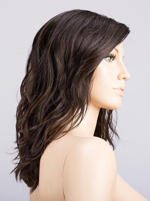 ESPRESSO TIPPED 2.4.8 | Black/Dark Brown with Darkest Brown Blend and Medium Brown Highlights with Lighter Tipped Ends and Shaded Roots