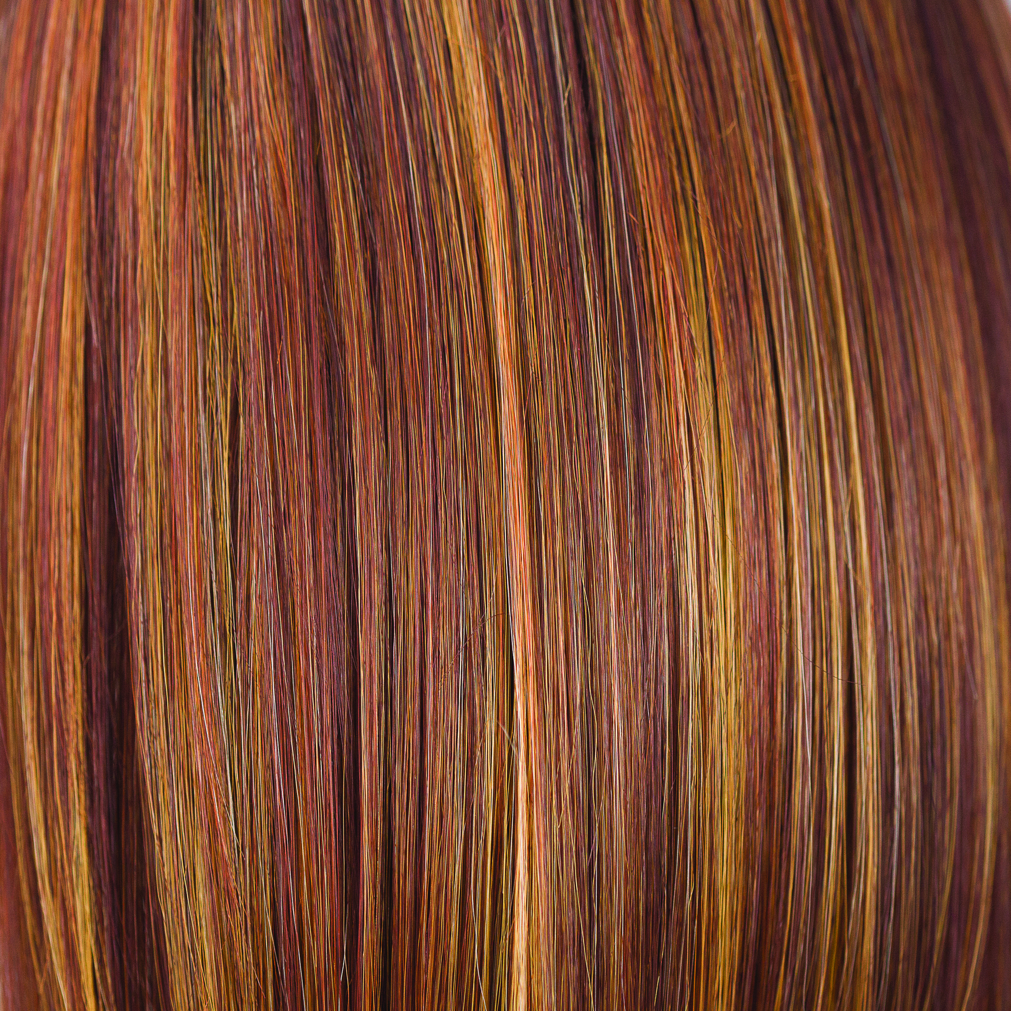 Tomato Bisque  -  A very interesting red, starting from a rich teak base with lots of different tones woven throughout. From cherry reds to blood orange.