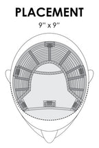 Top Smart 18" brunette hair topper placement