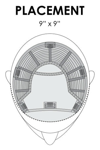 Top Smart Wavy 12" hair topper placement