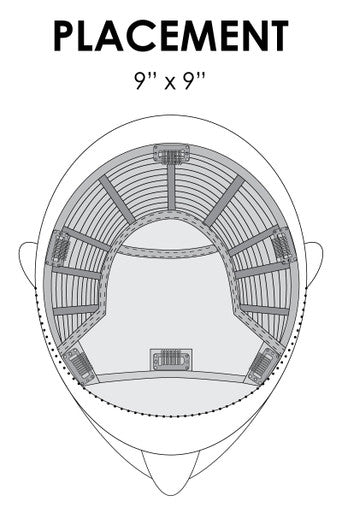 Top Smart 12" hair topper placement
