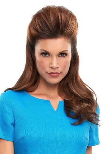 After Top This 16" brunette hair topper