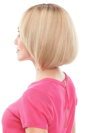 Top This 8" blonde human hair topper