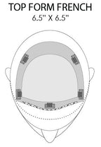 Top Form French 18" human hair topper placement