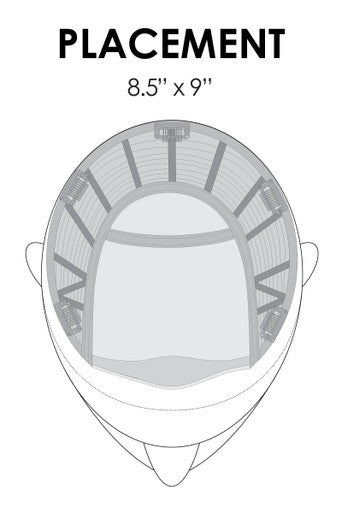 Top Style 18" hair topper placement