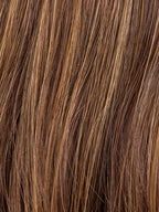CHOCOLATE ROOTED 830.27.33 | Medium Brown, Light Auburn, Dark Strawberry Blonde, and Dark Auburn Blend with Shaded Roots