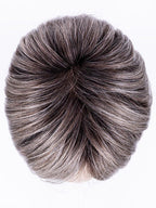 STONEGREY ROOTED 58.51.56 | Grey with Black/Dark Brown and Lightest Blonde Blend with Shaded Roots