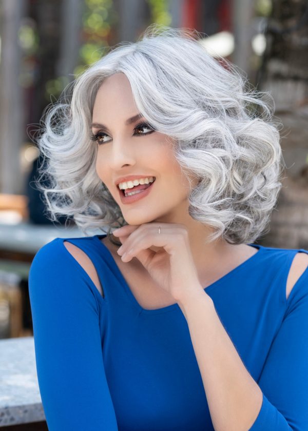 Isabella by Envy, Front Lace, Human Hair Synthetic Blend Wig - Image 10