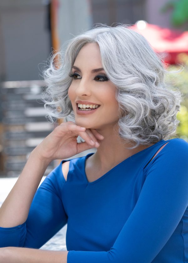 Isabella by Envy, Front Lace, Human Hair Synthetic Blend Wig - Image 11